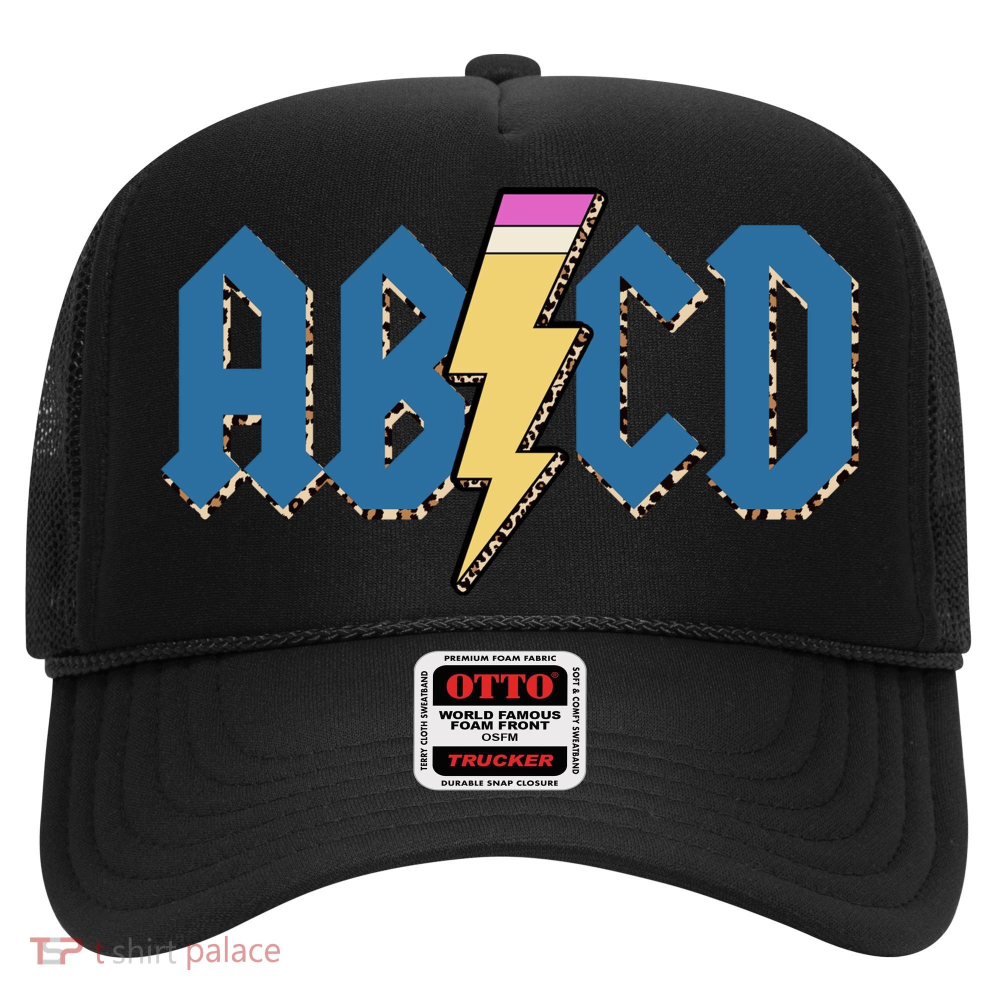 ABCD Pencil Lightning Rockn Roll Teacher Back To School Hat