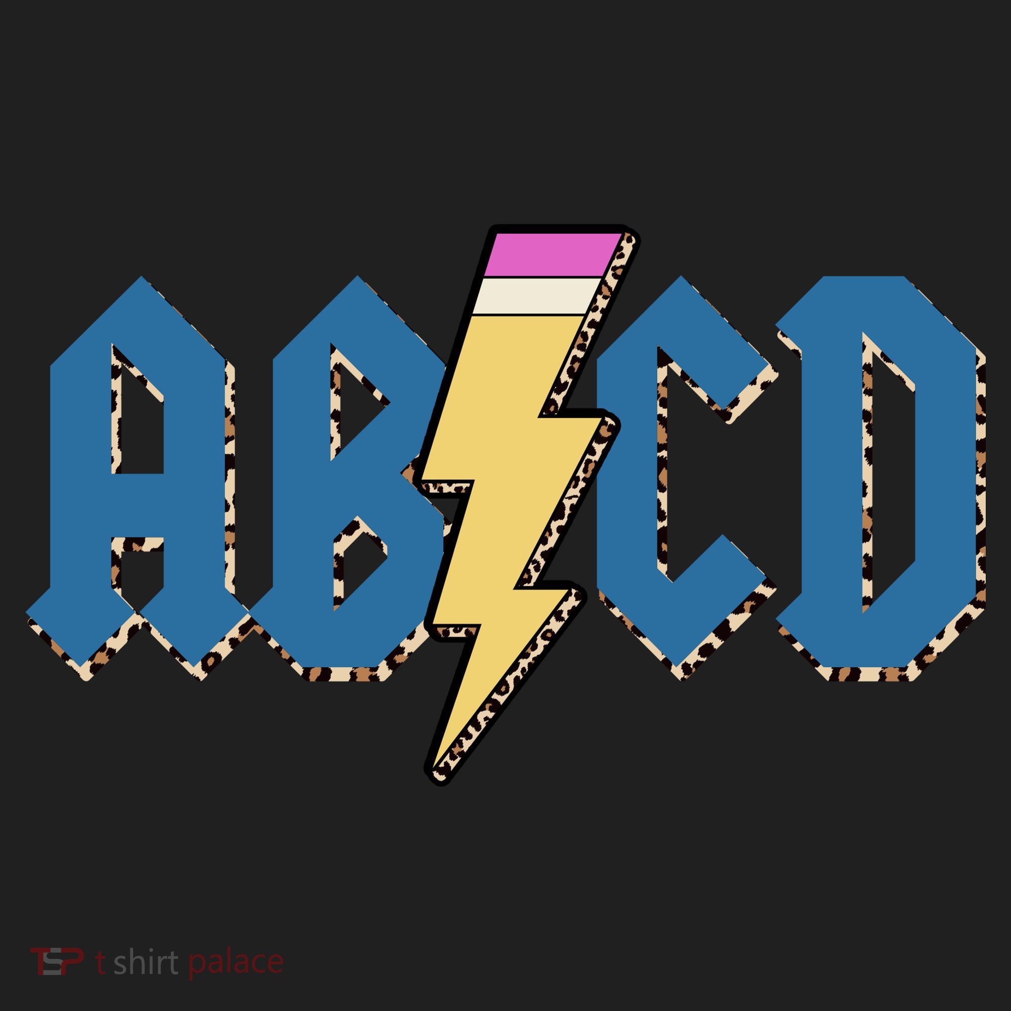 ABCD Pencil Lightning Rockn Roll Teacher Back To School Hat