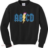 ABCD Pencil Lightning Rockn Roll Teacher Back To School Kids Sweatshirt thumb 0