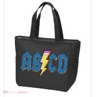 ABCD Pencil Lightning Rockn Roll Teacher Back To School Tote Bag thumb 3