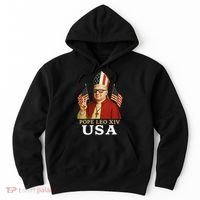 American Pope Leo XIV USA Hoodie thumb 0