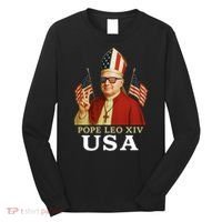 American Pope Leo XIV USA Long Sleeve Shirt thumb 0