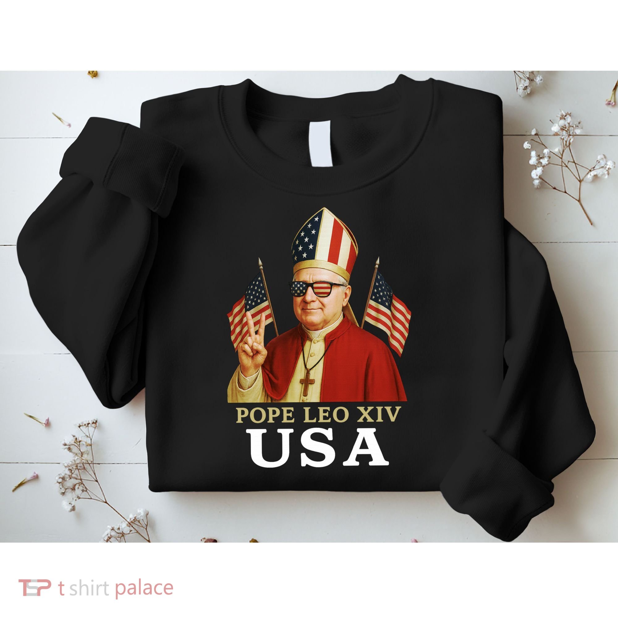 American Pope Leo XIV USA Sweatshirt