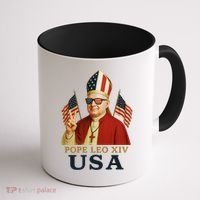 American Pope Leo XIV USA Coffee Mug thumb 1