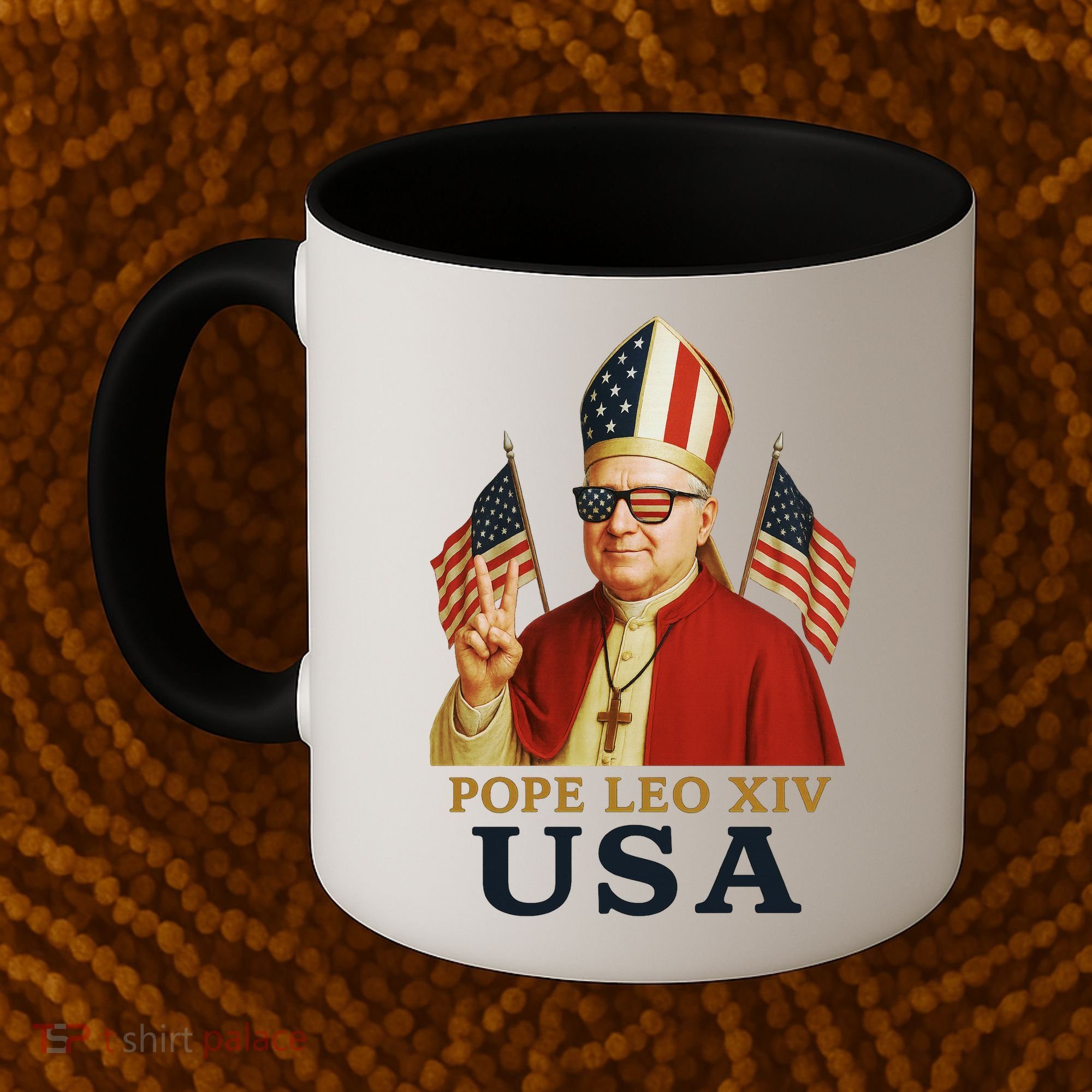 American Pope Leo XIV USA Coffee Mug
