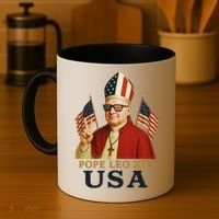 American Pope Leo XIV USA Coffee Mug thumb 4