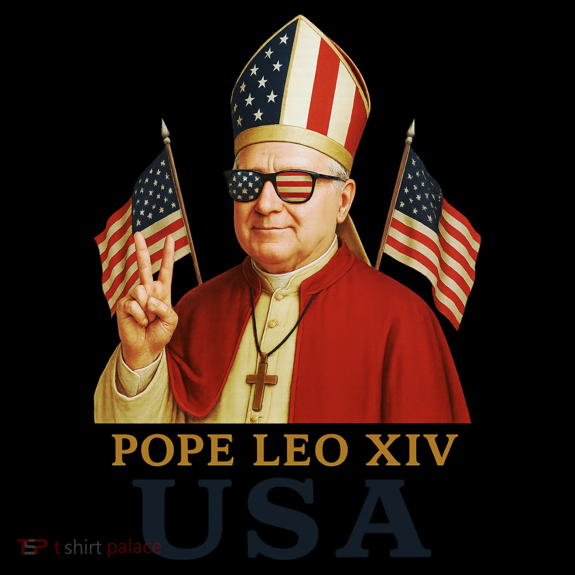 American Pope Leo XIV USA Coffee Mug