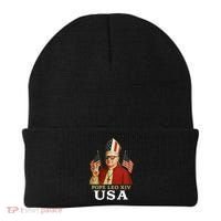 American Pope Leo XIV USA Beanie thumb 0