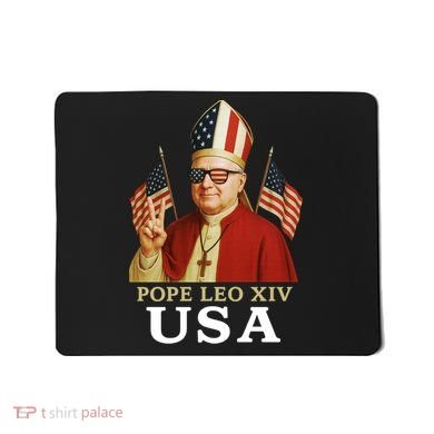 American Pope Leo XIV USA Mousepad