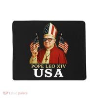 American Pope Leo XIV USA Mousepad thumb 0