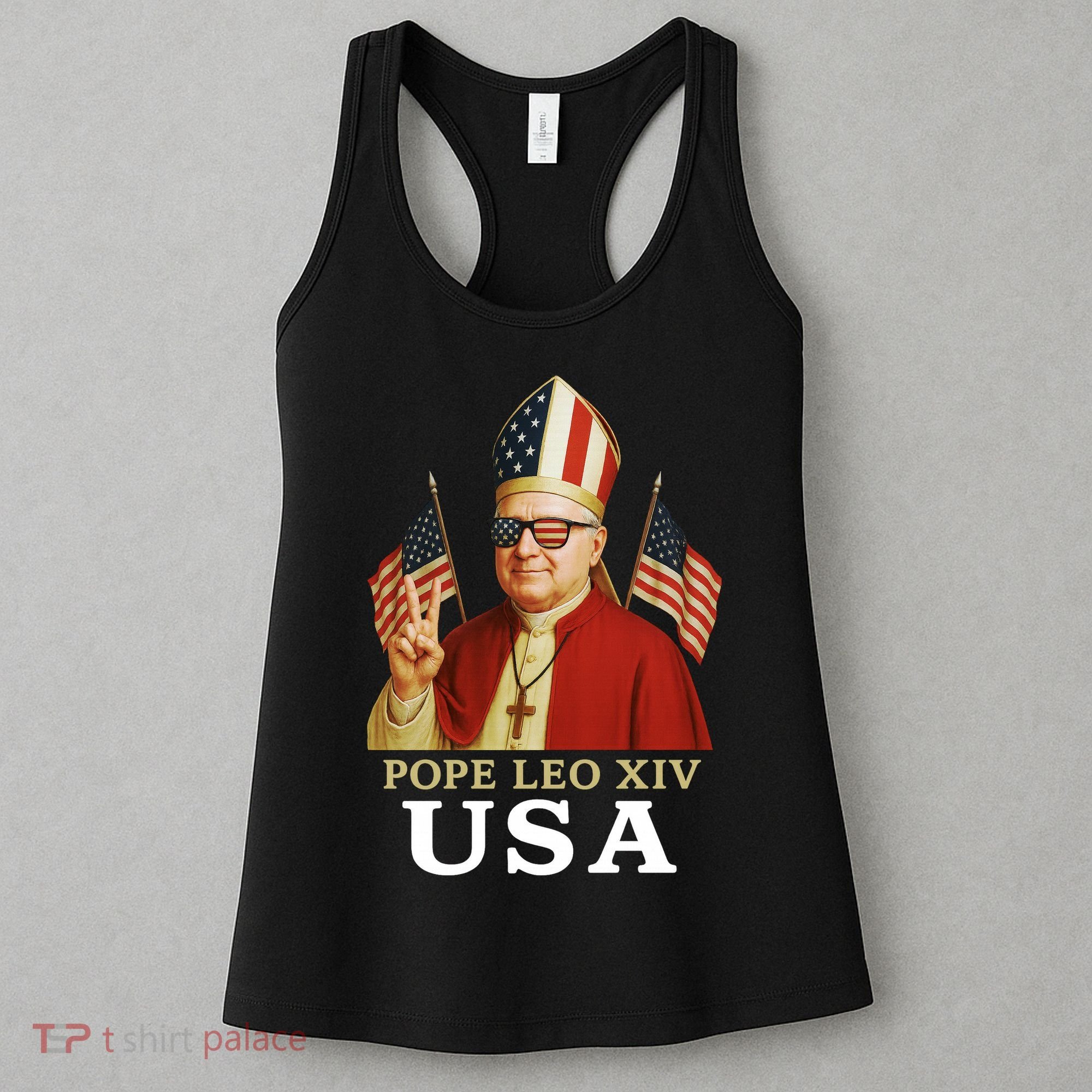 American Pope Leo XIV USA Women's Tank Top