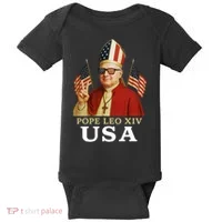 American Pope Leo XIV USA Baby Bodysuit thumb 0