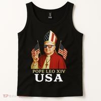 American Pope Leo XIV USA Tank Top thumb 2