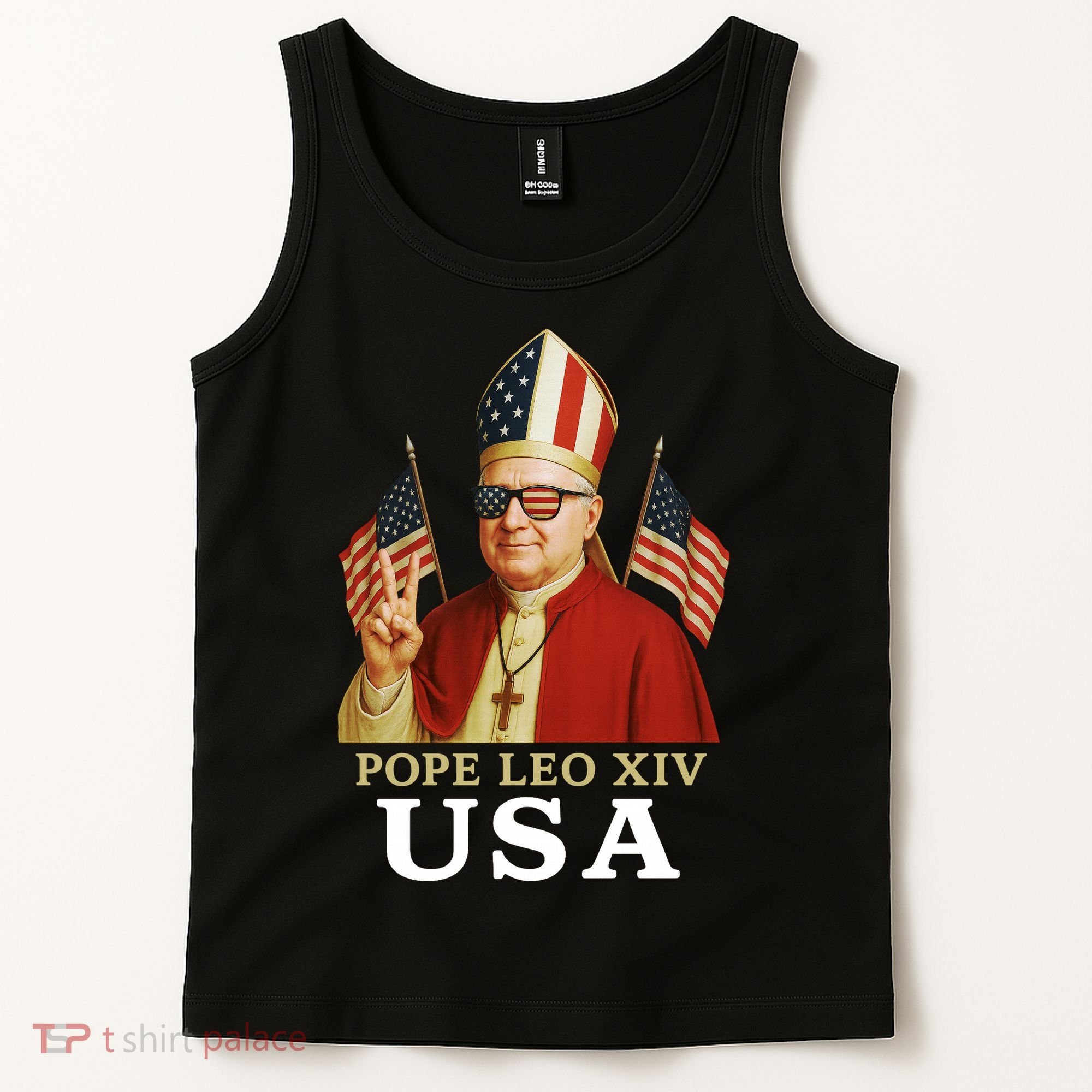 American Pope Leo XIV USA Tank Top