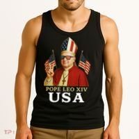 American Pope Leo XIV USA Tank Top thumb 3