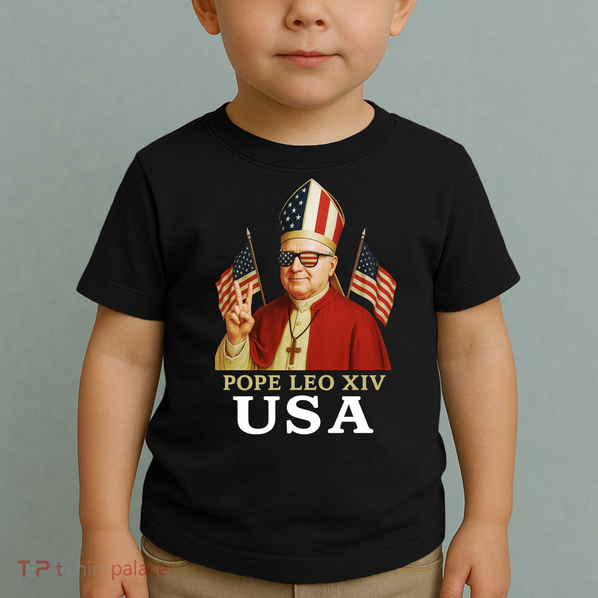 American Pope Leo XIV USA Toddler T-Shirt