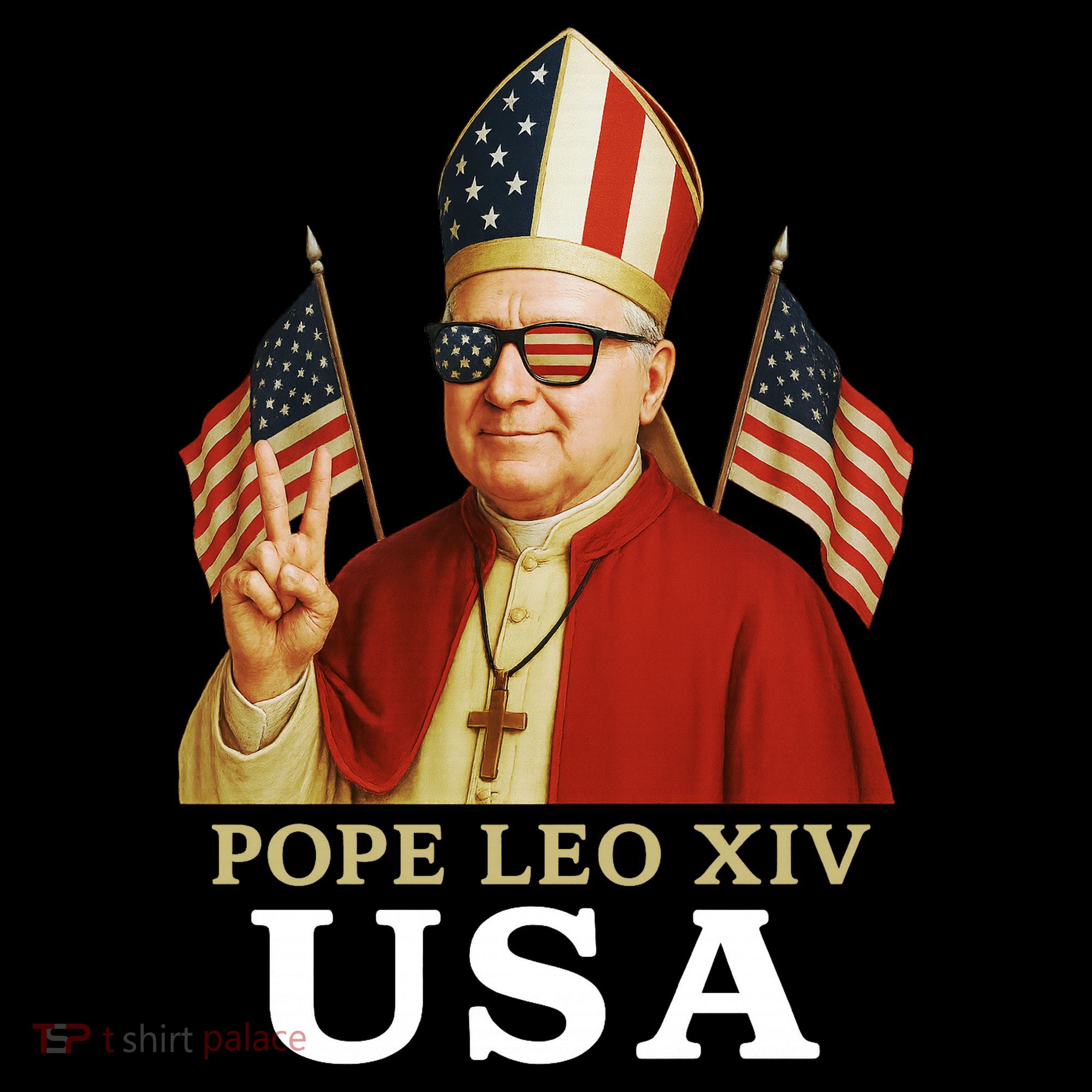 American Pope Leo XIV USA Toddler T-Shirt