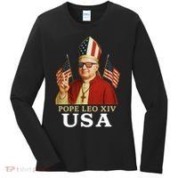 American Pope Leo XIV USA Women's Long Sleeve Shirt thumb 0
