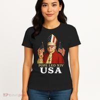 American Pope Leo XIV USA Women's T-Shirt thumb 4