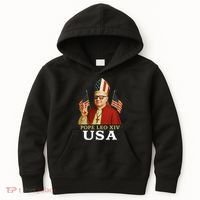 American Pope Leo XIV USA Kids Hoodie thumb 0