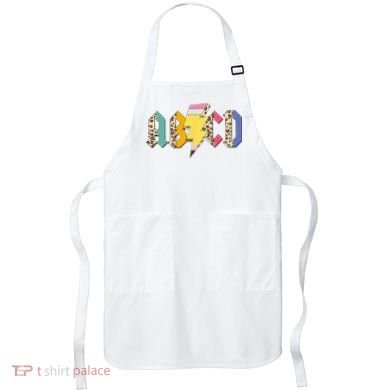 ABCD Pencil Lightning Bolt Back To School Teachers Apron