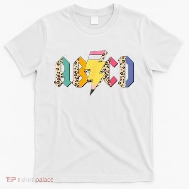 ABCD Pencil Lightning Bolt Back To School Teachers T-Shirt