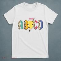 ABCD Pencil Lightning Bolt Back To School Teachers T-Shirt thumb 5