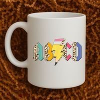 ABCD Pencil Lightning Bolt Back To School Teachers Coffee Mug thumb 2