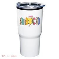 ABCD Pencil Lightning Bolt Back To School Teachers Tumbler thumb 0