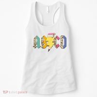 ABCD Pencil Lightning Bolt Back To School Teachers Women's Tank Top thumb 0