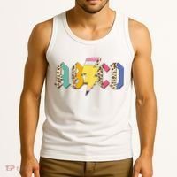 ABCD Pencil Lightning Bolt Back To School Teachers Tank Top thumb 3
