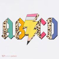 ABCD Pencil Lightning Bolt Back To School Teachers Toddler T-Shirt thumb 4