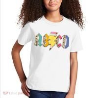 ABCD Pencil Lightning Bolt Back To School Teachers Kids T-Shirt thumb 2