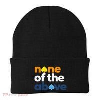 Aroace Pride Lgbtq Aro None Of The Above Aromantic Asexual Beanie thumb 0