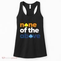 Aroace Pride Lgbtq Aro None Of The Above Aromantic Asexual Women's Tank Top thumb 0