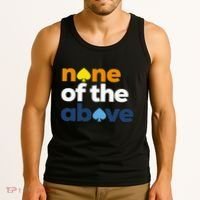 Aroace Pride Lgbtq Aro None Of The Above Aromantic Asexual Tank Top thumb 3
