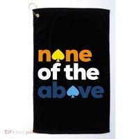 Aroace Pride Lgbtq Aro None Of The Above Aromantic Asexual Golf Towel thumb 0