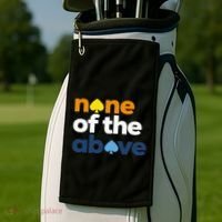 Aroace Pride Lgbtq Aro None Of The Above Aromantic Asexual Golf Towel thumb 2