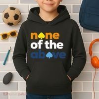 Aroace Pride Lgbtq Aro None Of The Above Aromantic Asexual Kids Hoodie thumb 2