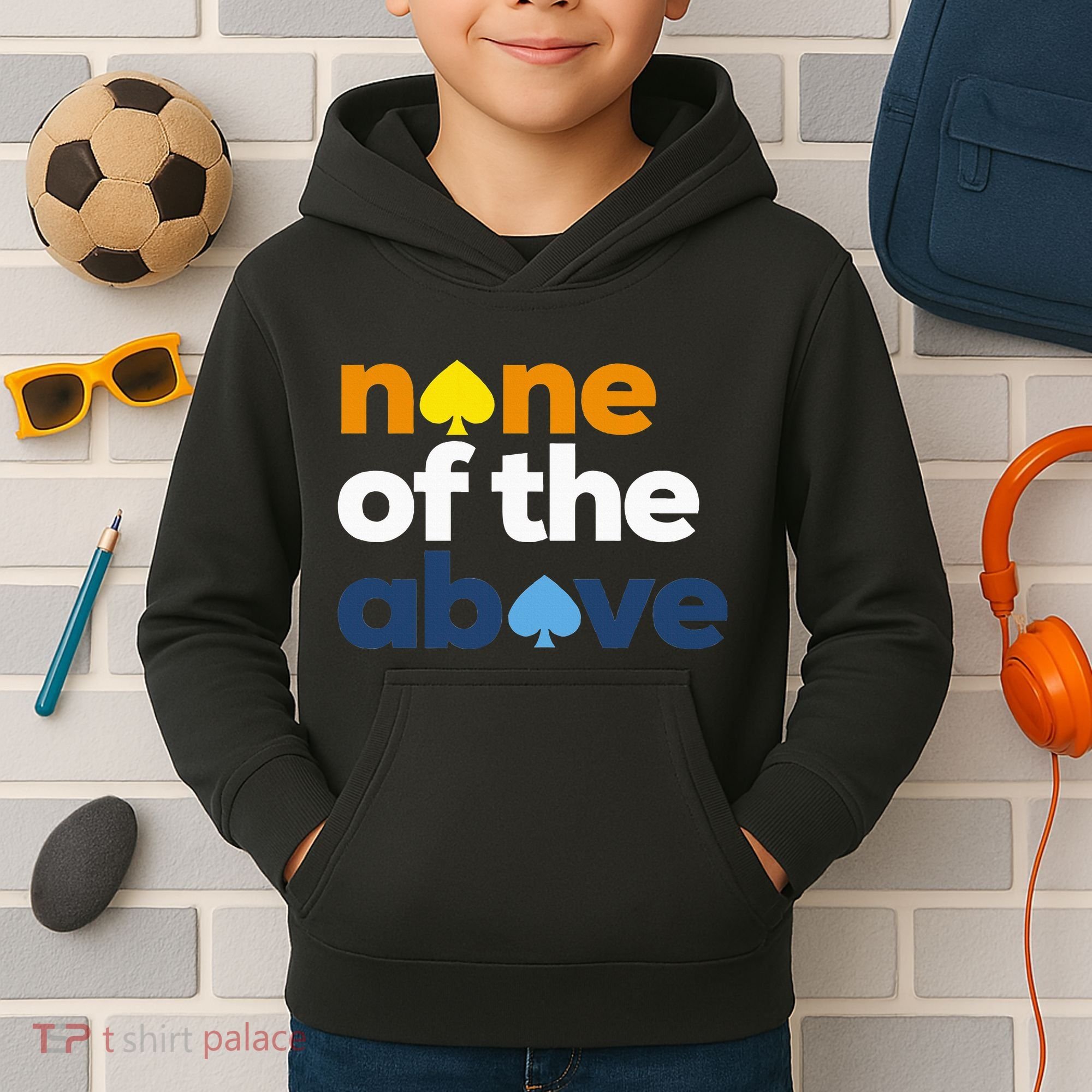 Aroace Pride Lgbtq Aro None Of The Above Aromantic Asexual Kids Hoodie