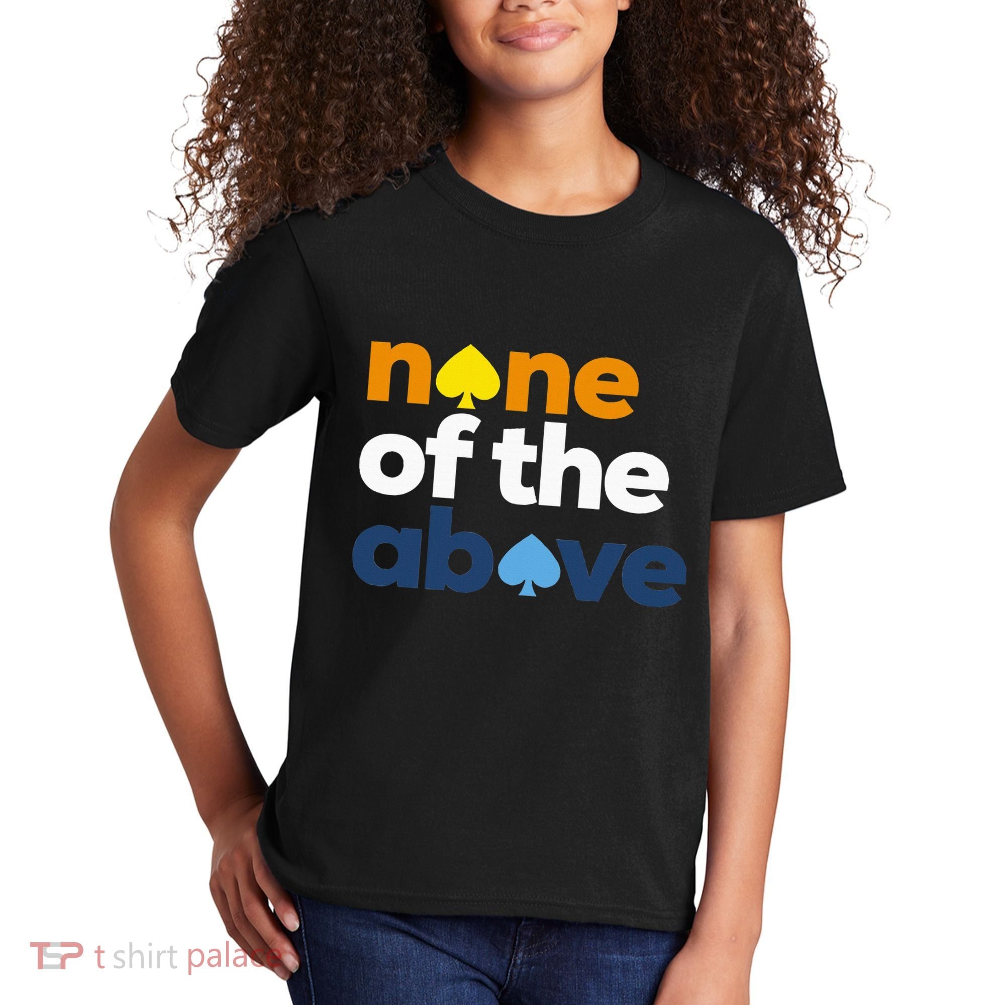 Aroace Pride Lgbtq Aro None Of The Above Aromantic Asexual Kids T-Shirt