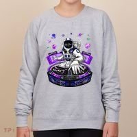 Astronaut Psychedelic Music Dj Psytrance Techno Edm Festival Women's Sweatshirt thumb 0