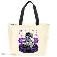 Astronaut Psychedelic Music Dj Psytrance Techno Edm Festival Tote Bag thumb 0