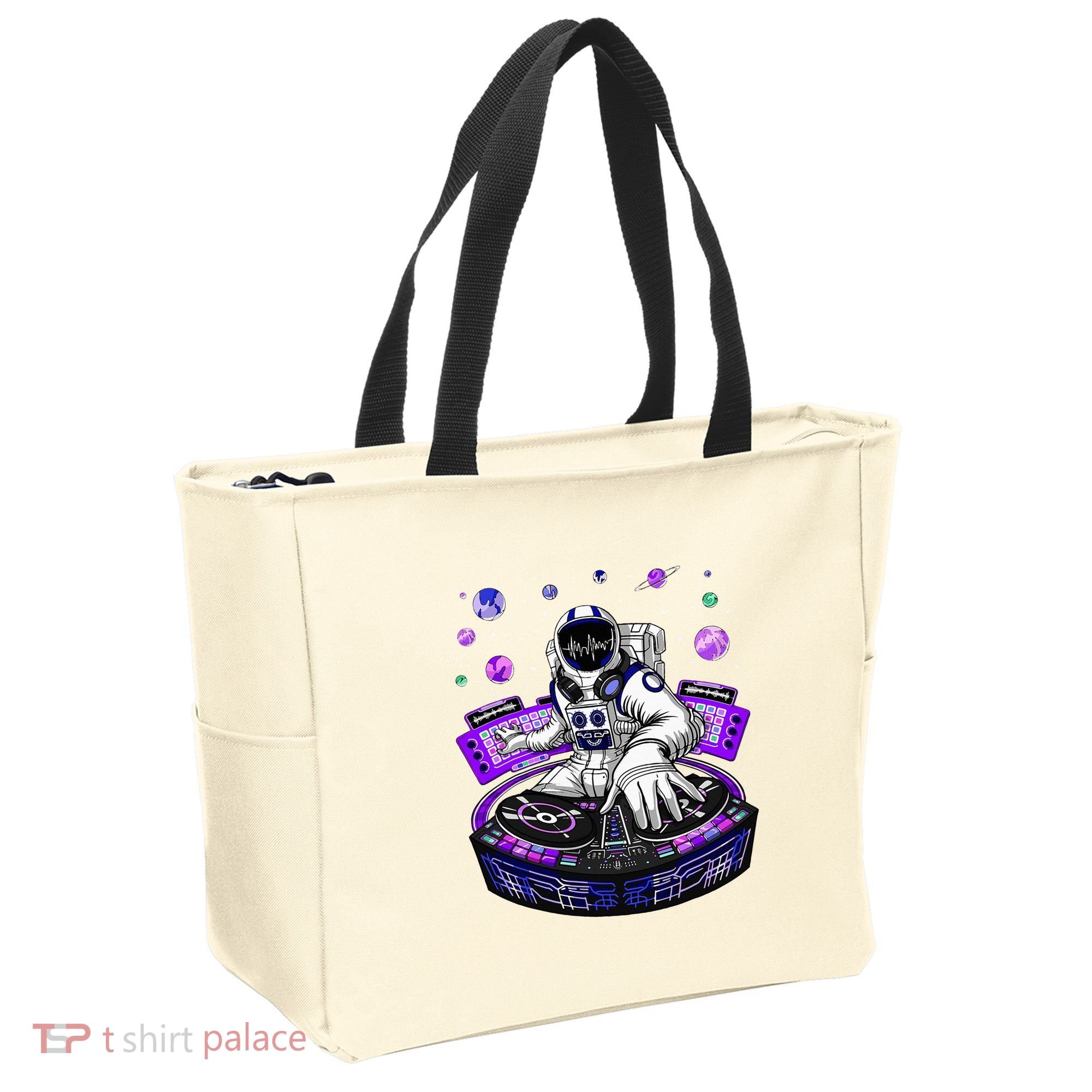 Astronaut Psychedelic Music Dj Psytrance Techno Edm Festival Tote Bag