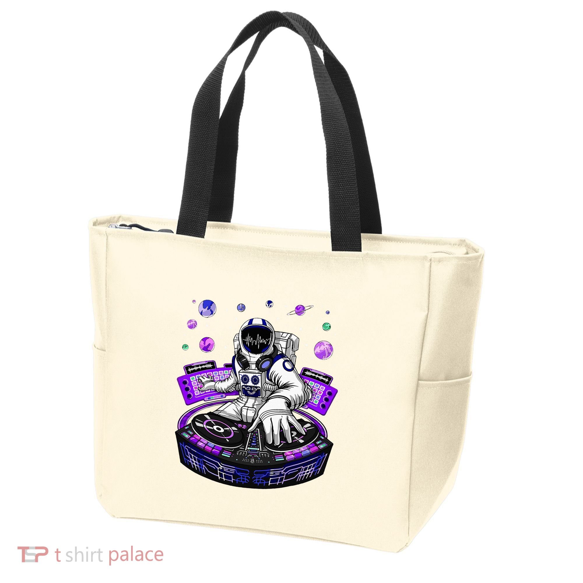 Astronaut Psychedelic Music Dj Psytrance Techno Edm Festival Tote Bag