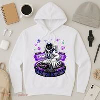 Astronaut Psychedelic Music Dj Psytrance Techno Edm Festival Hoodie thumb 3