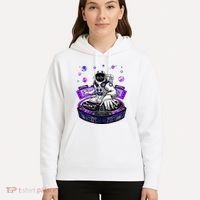 Astronaut Psychedelic Music Dj Psytrance Techno Edm Festival Hoodie thumb 5