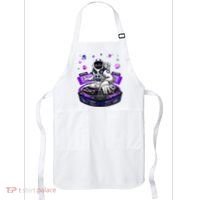 Astronaut Psychedelic Music Dj Psytrance Techno Edm Festival Apron thumb 0