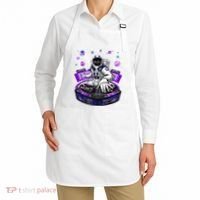 Astronaut Psychedelic Music Dj Psytrance Techno Edm Festival Apron thumb 2