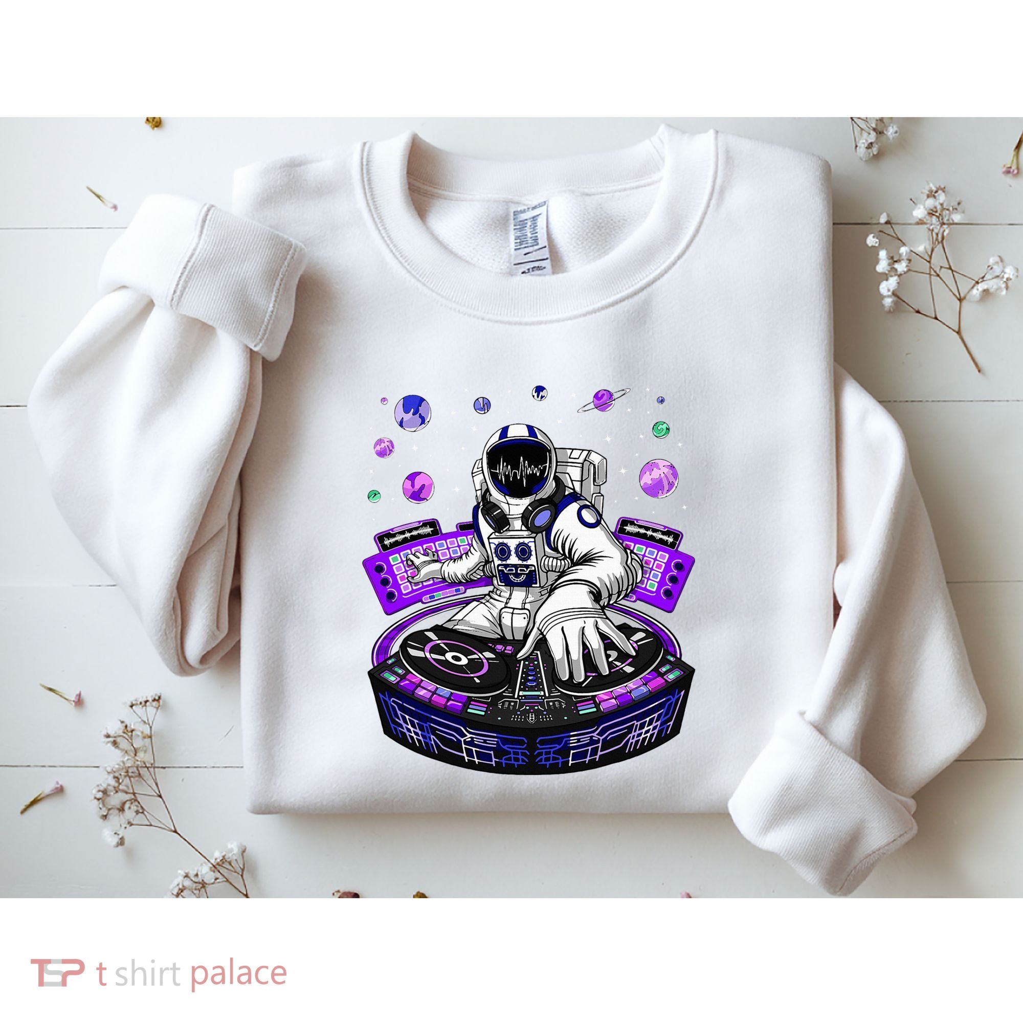 Astronaut Psychedelic Music Dj Psytrance Techno Edm Festival Sweatshirt